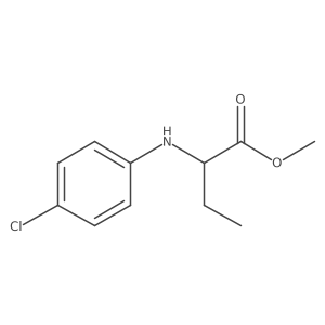 Methyl 2-(4-chloroanilino)butanoate Structure