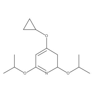 4-Cyclopropoxy-2,6-diisopropoxy-2,3-dihydropyridine结构式