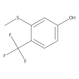 3-(Methylthio)-4-(trifluoromethyl)phenol结构式