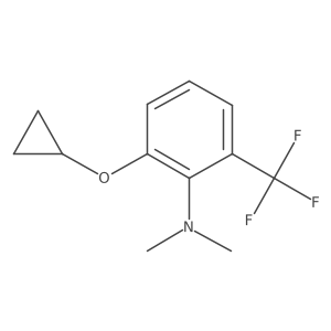 2-Cyclopropoxy-N,N-dimethyl-6-(trifluoromethyl)aniline Structure