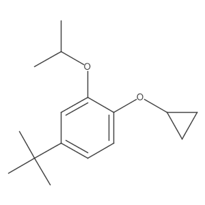 4-Tert-butyl-1-cyclopropoxy-2-isopropoxybenzene结构式