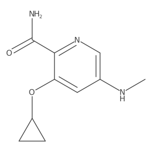 3-Cyclopropoxy-5-(methylamino)picolinamide结构式
