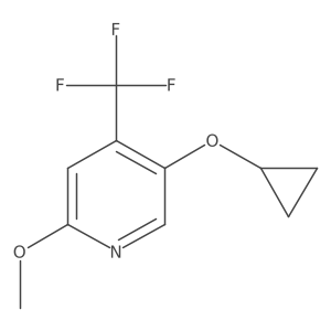 5-Cyclopropoxy-2-methoxy-4-(trifluoromethyl)pyridine结构式