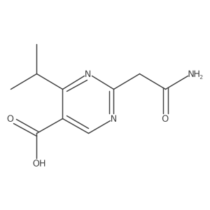 2-(Carbamoylmethyl)-4-(propan-2-yl)pyrimidine-5-carboxylic acid结构式