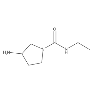 3-amino-N-ethyl-pyrrolidine-1-carboxamide Structure