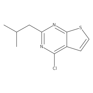 4-Chloro-2-(2-methylpropyl)thieno[2,3-d]pyrimidine Structure