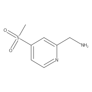 (4-(Methylsulfonyl)pyridin-2-yl)methanamine结构式