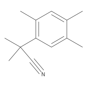 2-Methyl-2-(2,4,5-trimethylphenyl)propanenitrile结构式