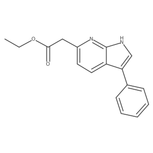 1H-Pyrrolo[2,3-b]pyridine-6-acetic acid, 3-phenyl-, ethyl ester Structure