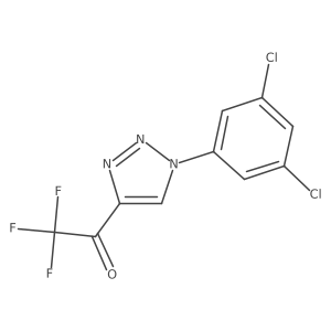 1-[1-(3,5-Dichlorophenyl)triazol-4-yl]-2,2,2-trifluoroethanone Structure