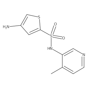 2-Thiophenesulfonamide, 4-amino-N-(4-methyl-3-pyridinyl)- Structure