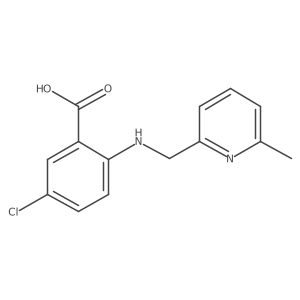5-Chloro-2-{[(6-methylpyridin-2-yl)methyl]amino}benzoic acid结构式