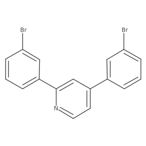 2,4-Bis(3-bromophenyl)pyridine结构式