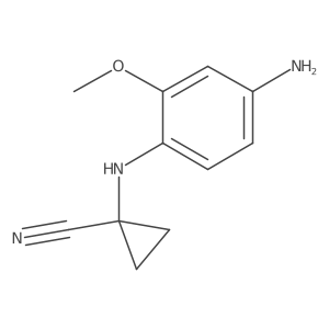 COc1cc(N)ccc1NC1(C#N)CC1结构式