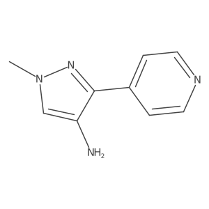 1-methyl-3-(pyridin-4-yl)-1H-pyrazol-4-amine Structure