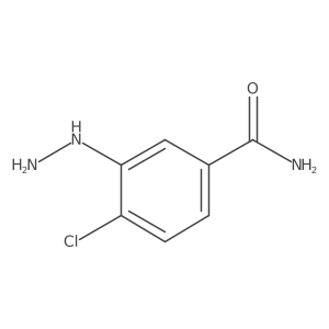 Benzamide, 4-chloro-3-hydrazinyl- Structure