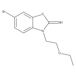 6-bromo-3-(2-ethoxyethyl)benzo[d]thiazol-2(3H)-imine Structure