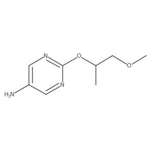 2-((1-Methoxypropan-2-yl)oxy)pyrimidin-5-amine Structure