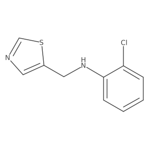 2-chloro-N-(1,3-thiazol-5-ylmethyl)aniline Structure