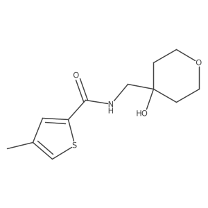 N-((4-hydroxytetrahydro-2H-pyran-4-yl)methyl)-4-methylthiophene-2-carboxamide Structure