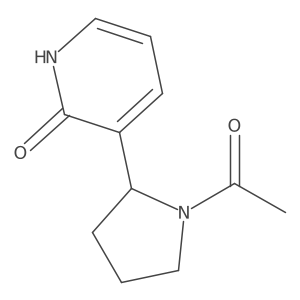 3-(1-Acetylpyrrolidin-2-yl)pyridin-2(1H)-one结构式