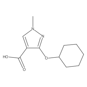 3-(Cyclohexyloxy)-1-methyl-1H-pyrazole-4-carboxylic acid Structure