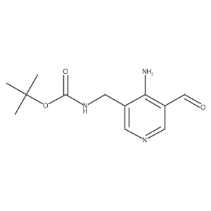 Tert-butyl (4-amino-5-formylpyridin-3-YL)methylcarbamate Structure