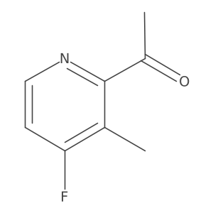 1-(4-Fluoro-3-methylpyridin-2-YL)ethanone结构式