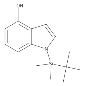 1-(tert-butyldimethylsilyl)-1H-indol-4-ol结构式