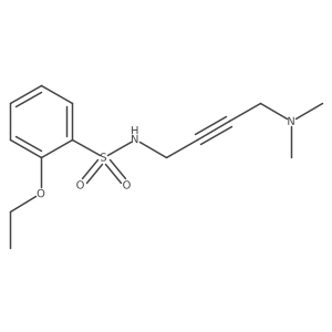 N-(4-(dimethylamino)but-2-yn-1-yl)-2-ethoxybenzenesulfonamide结构式