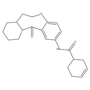 N-{2-oxo-9-oxa-1-azatricyclo[10.4.0.0^{3,8}]hexadeca-3,5,7-trien-5-yl}cyclohex-3-ene-1-carboxamide结构式