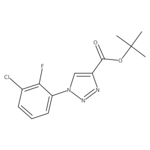 tert-butyl 1-(3-chloro-2-fluorophenyl)-1H-1,2,3-triazole-4-carboxylate Structure