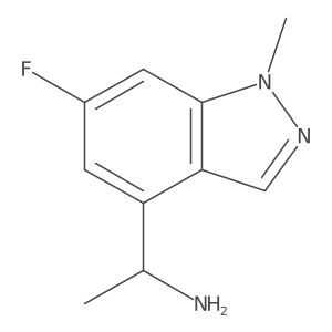 1-(6-Fluoro-1-methyl-1H-indazol-4-yl)ethanamine Structure