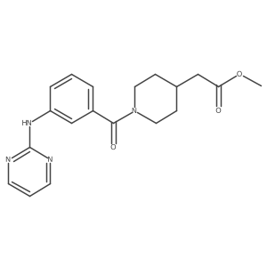 Methyl 2-{1-[3-(2-pyrimidinylamino)benzoyl]-4-piperidyl}acetate Structure