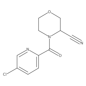 4-(5-Chloropyridine-2-carbonyl)morpholine-3-carbonitrile结构式