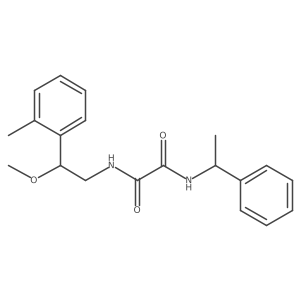 N1-(2-methoxy-2-(o-tolyl)ethyl)-N2-(1-phenylethyl)oxalamide Structure