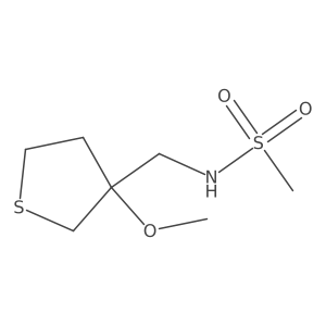 N-((3-methoxytetrahydrothiophen-3-yl)methyl)methanesulfonamide结构式