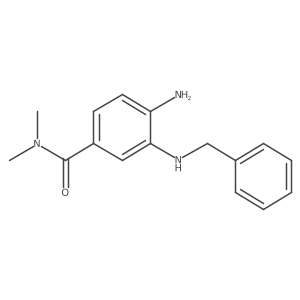 4-amino-3-(benzylamino)-N,N-dimethylbenzamide结构式