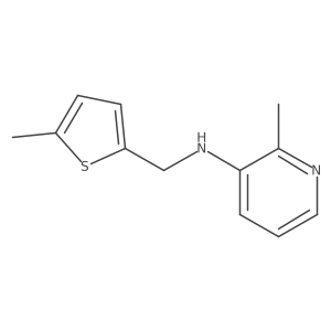 2-Methyl-N-[(5-methylthiophen-2-yl)methyl]pyridin-3-amine Structure