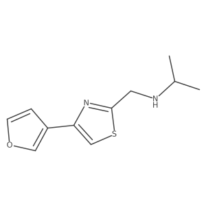 2-Thiazolemethanamine, 4-(3-furanyl)-N-(1-methylethyl)- Structure