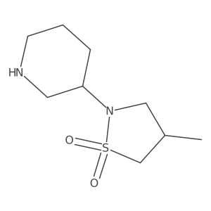 4-Methyl-2-(piperidin-3-yl)-1lambda6,2-thiazolidine-1,1-dione Structure