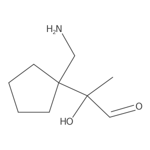 2-[1-(Aminomethyl)cyclopentyl]-2-hydroxypropanal Structure