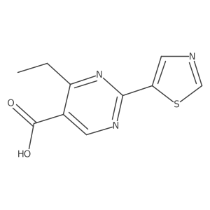 4-Ethyl-2-(1,3-thiazol-5-yl)pyrimidine-5-carboxylic acid Structure