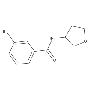 3-Bromo-N-(oxolan-3-yl)benzamide Structure