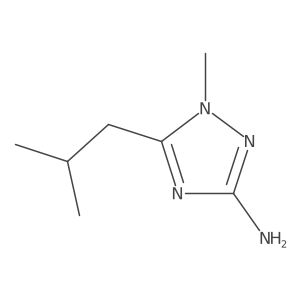 1-Methyl-5-(2-methylpropyl)-1H-1,2,4-triazol-3-amine Structure