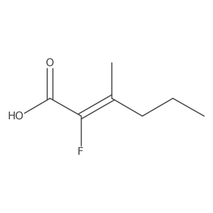 2-Fluoro-3-methylhex-2-enoic acid Structure