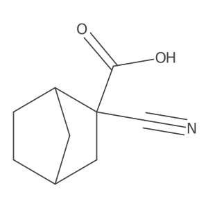 2-Cyanobicyclo[2.2.1]heptane-2-carboxylic acid结构式
