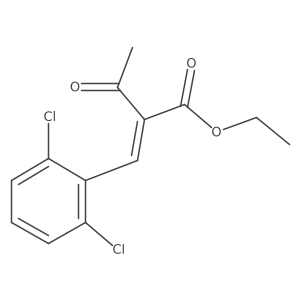 Ethylacetoacetate,2,6-diclbenzal Structure