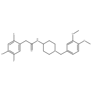 N-[1-(3,4-dimethoxybenzyl)piperidin-4-yl]-2-(2,4,5-trifluorophenyl)acetamide Structure