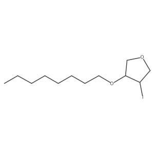 3-Iodo-4-(octyloxy)oxolane Structure
